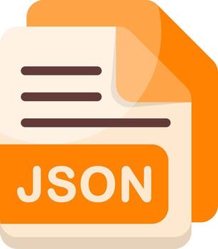 JSON data file Icon vector
