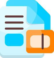 Icon for renaming a file vector