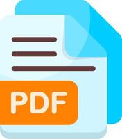 File associated with PDF document Icon vector