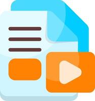 File Icon for MP4 Icon vector