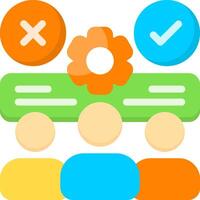 Decision Making Flat Icon vector