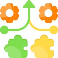 Mergers and Acquisitions Flat Icon vector
