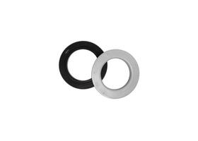 Suspension Strut Top Bearing Isolated, Strut bearing of suspension shock absorber or strut on white background. photo