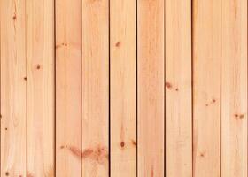 Clean Pine Wood Planks Texture Background, A close up, full frame shot of vertical light colored pine wooden planks, showing natural grain and knot patterns suitable for backgrounds. photo