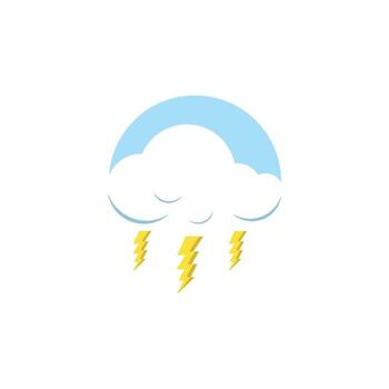 nube icono modelo vector