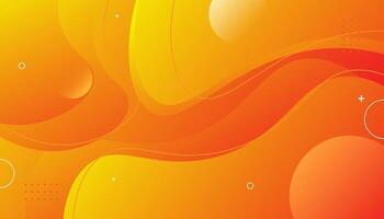 Elegant gradient orange wave background for your presentations and advertising vector