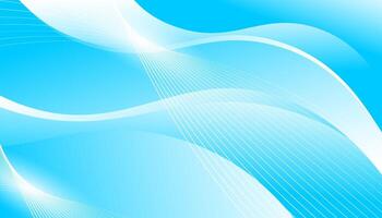 Abstract Blue Wavy Lines Background vector
