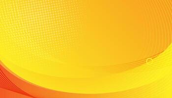 Orange and yellow abstract background with halftone effect vector