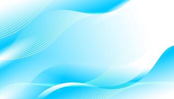 Abstract Wavy Lines Background in Blue vector