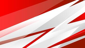 Abstract Geometric Background with Red and White vector