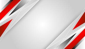 Abstract grey and red corporate background with copy space. vector