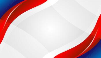 Blue and red abstract corporate background with copy space. vector