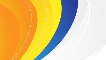 Abstract background with yellow, orange and blue colors. vector