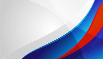 Blue and red abstract corporate background with copy space vector