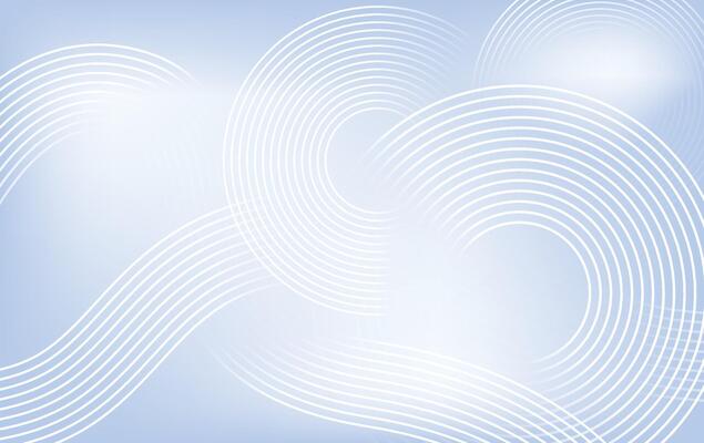 Abstract Blue Gradient Background with White Concentric Wave Lines, illustration
