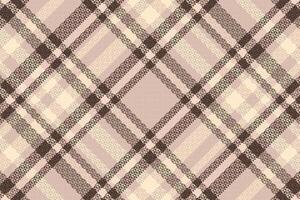 A plaid pattern in beige and brown vector