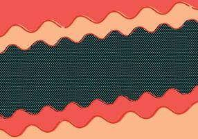 A red and orange background with a wave pattern vector