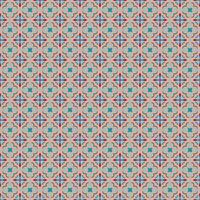 A blue and red geometric pattern on a beige background vector