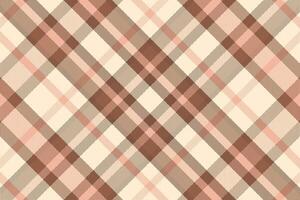 A plaid pattern in brown and beige vector