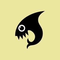 Abstract Shark Icon vector