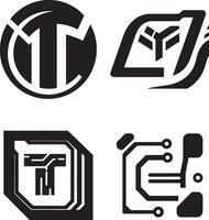 App technology icons set for digital design vector