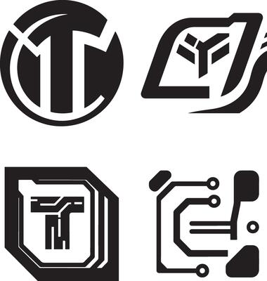 App technology icons set for digital design