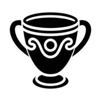 Cup with Artistic Lines Icon vector