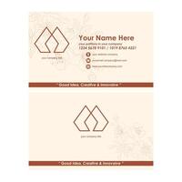 Simple and Minimalist Name Card vector