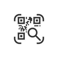 qr code icon vector