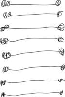 hand drawn lines vector