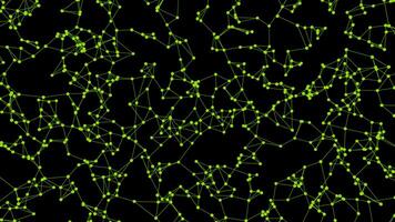 Smooth movement of a geometric shape animated in space in the form of a molecular lattice. Contains Alpha Channel. video