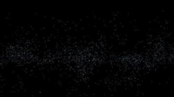 abstract blue tech particle data flow futuristic network digital wave animation background 1 video