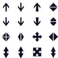 Direction Arrows for App Interface vector
