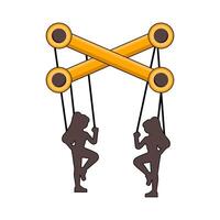 illustration of Puppeteer vector