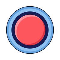 illustration of emergency button vector