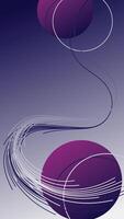 abstract art with circle shape on vertical background vector