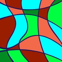 retro groovy backgrounds. colorful poster with wavy, swirl, and cross line background vector