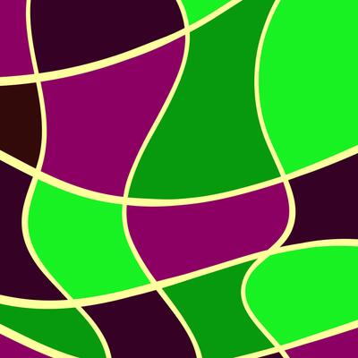 Abstract art background with colorful waves. Trendy illustration in style retro 60s, 70s