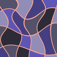 Abstract background in retro blue groovy style with wavy, swirl, and cross line background vector