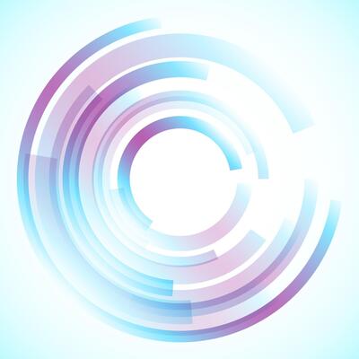 Geometric frame from circles, abstract background, wallpaper