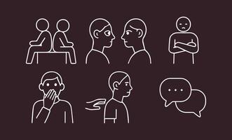 Navigating Emotional Waters, Understanding and Addressing Interpersonal Issues vector
