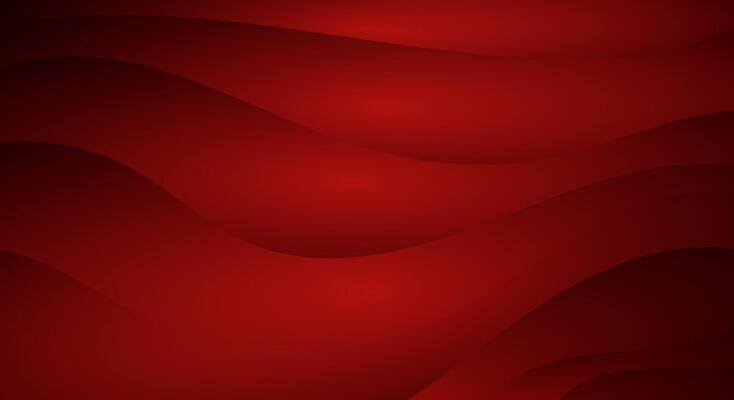 abstract red waves background with dark gradient and smooth curves