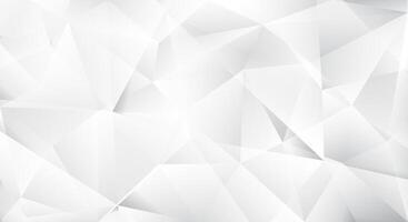 abstract white polygon background with modern geometric low-poly design vector