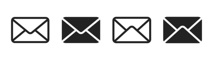 Mail icons set. Envelope icon. Email icon for web, computer and mobile app vector