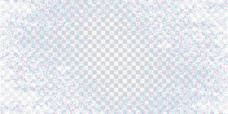 Glitch Texture with StaticNoise. Abstract digital interference background. Analog Television Signal Error with White Noise Artifacts. Pixel Distortion and No Signal Effect for Overlay and Background.