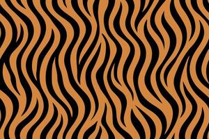 Seamless vertical tiger stripe fur pattern design vector