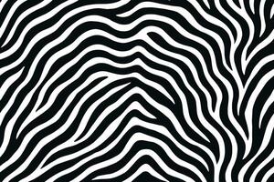 Seamless zebra pattern with bold black and white stripes vector