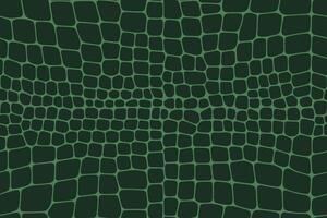 Seamless green crocodile skin pattern with scale design vector