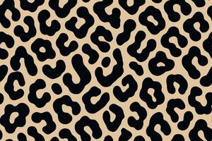 Seamless bold leopard fur texture with irregular spots vector