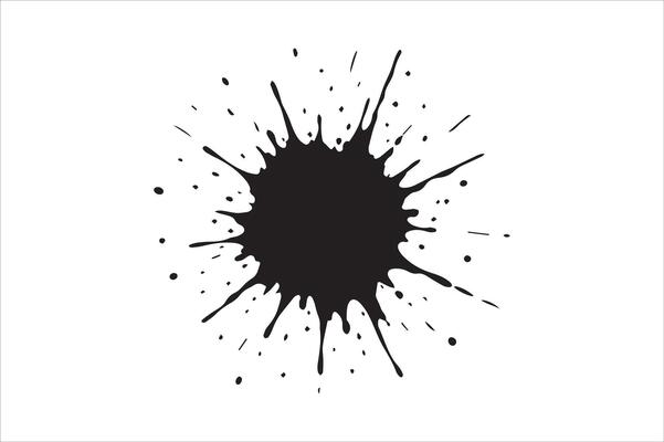 The Ink Spot Splatter Stain Graphic Blob Artistic Splash
